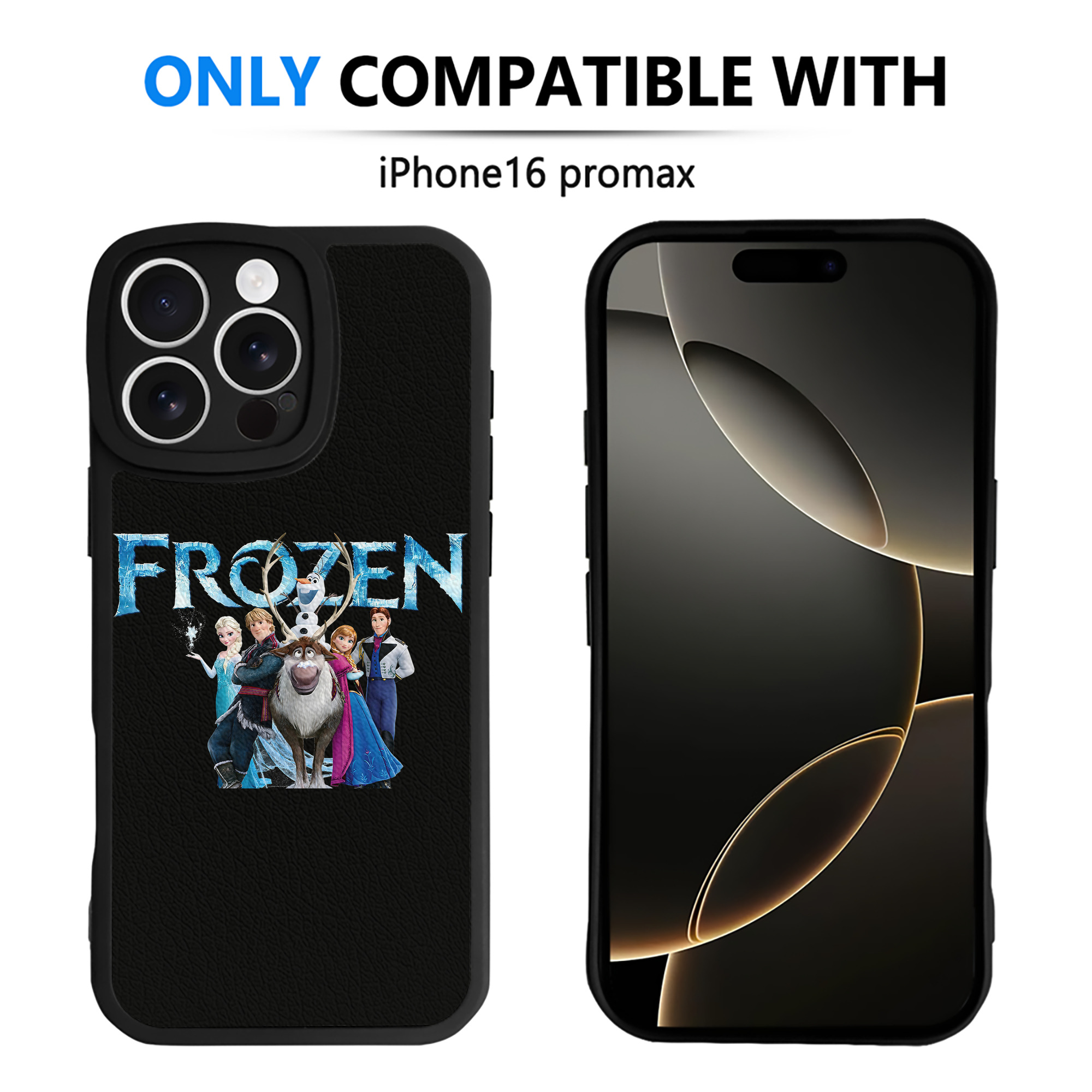 （画像用） アナと雪の女王 アンナ エルサ Frozen Anna Elsa 【iPhone 16シリーズ対応】シリコンスマホケース（レザー調） 材質：シリコン